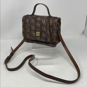 Dooney & Bourke Logo Coated Canvas Crossbody Hand Bag